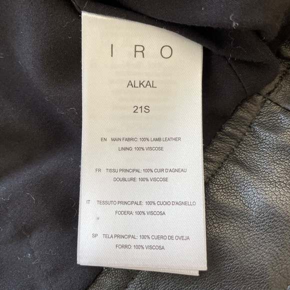 IRO Alkal Cropped Leather Jacket - Picture 8 of 11